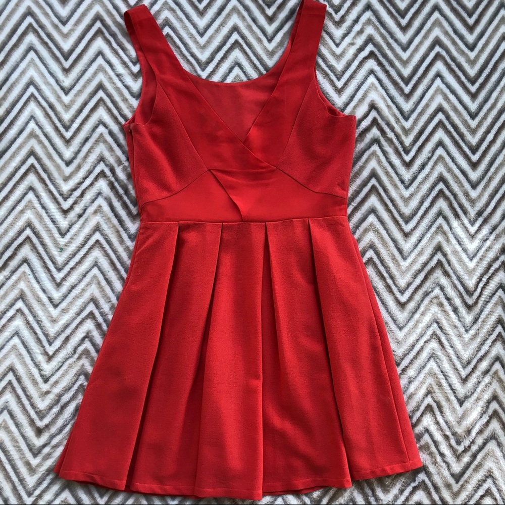 AE Skater dress - Coral - Size 8